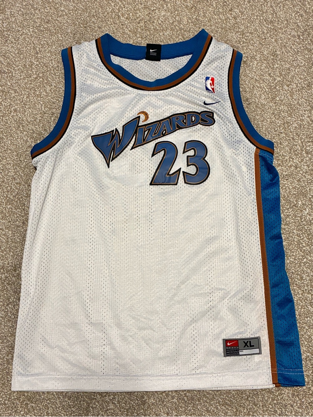 VTG Michael Jordan Washington Wizards Nike Jersey Youth XL Basketball NBA White